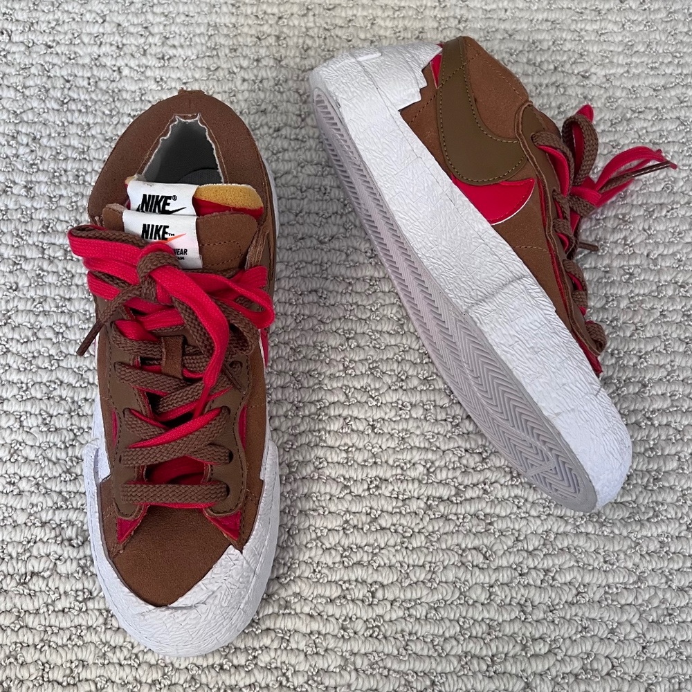 Nike x sacai Blazer Low "British Tan" Sneakers